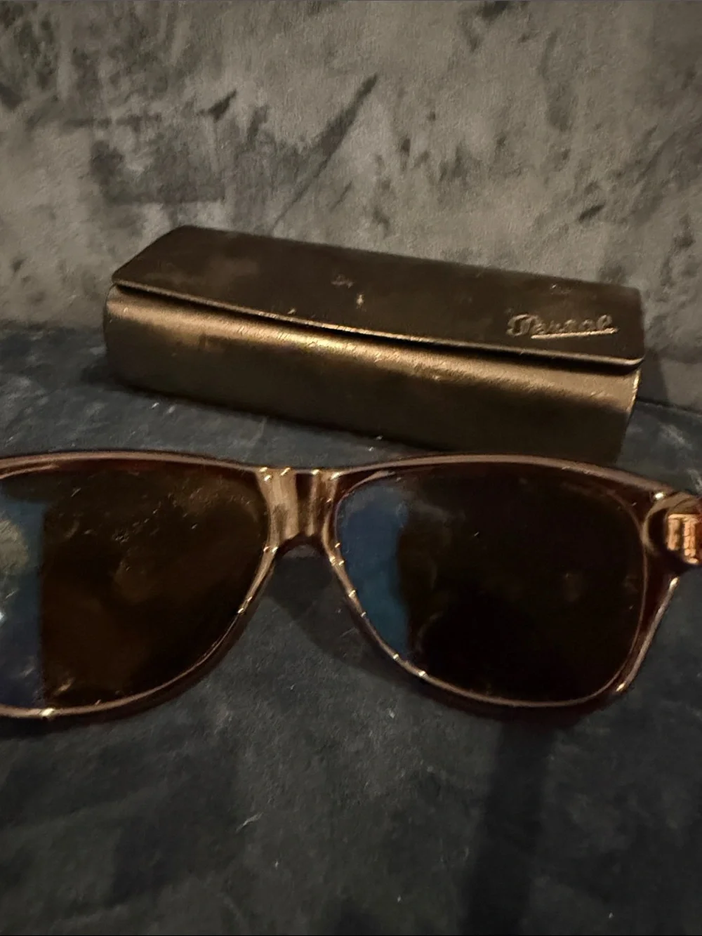 Persol Brown Tortoiseshell Sunglasses with Case